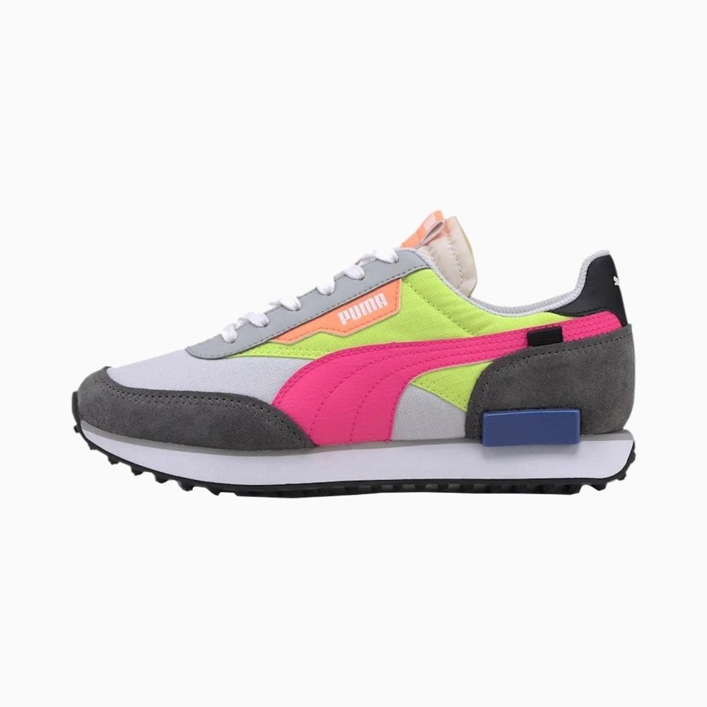 Puma Future Rider "Play On" Low Top Womens Casual Shoe White 373792-02 NEW Sz 6 - Picture 4 of 8